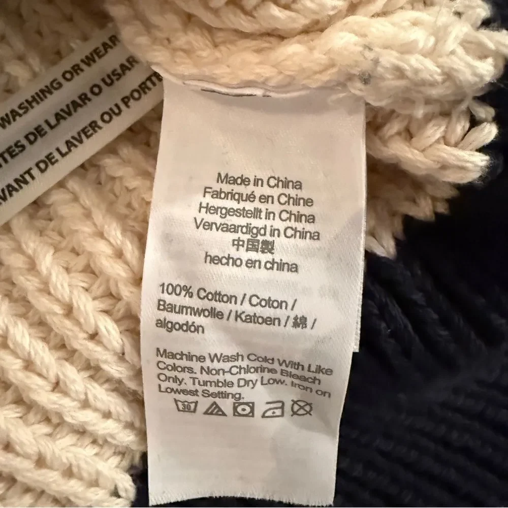 J. Crew Shaker Stitch Cotton Sweater